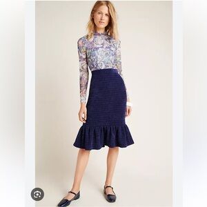 Maeve By Anthropologie Flounce Skirt Size XS